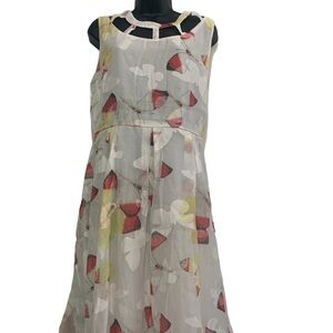 Sleeveless Dress Butterfly Print Lightweight size XXL NEW